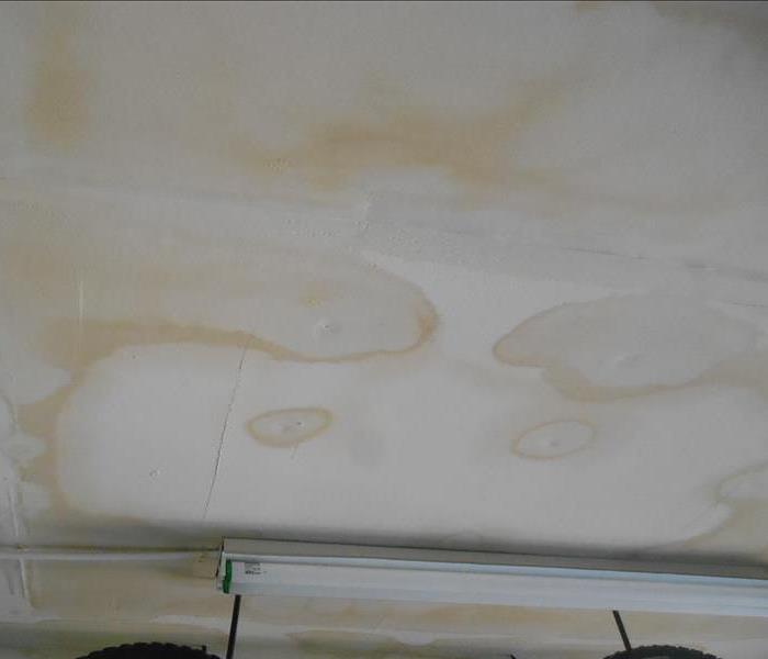 Brown Spot On Ceiling After Water Damage Servpro Of North